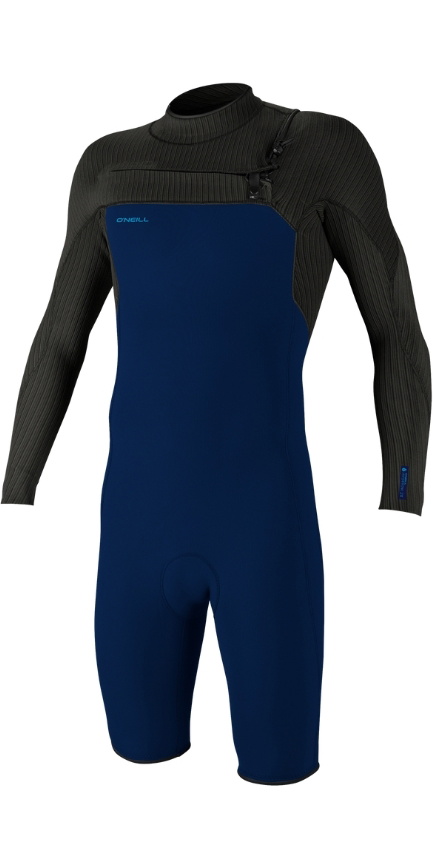 2024 O'Neill Mens Hyperfreak 2mm Chest Zip Long Sleeve Shorty